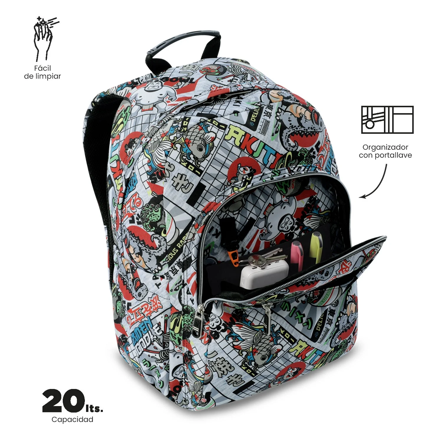 Mochila Acuareles - Adaptable a carro - Image 138