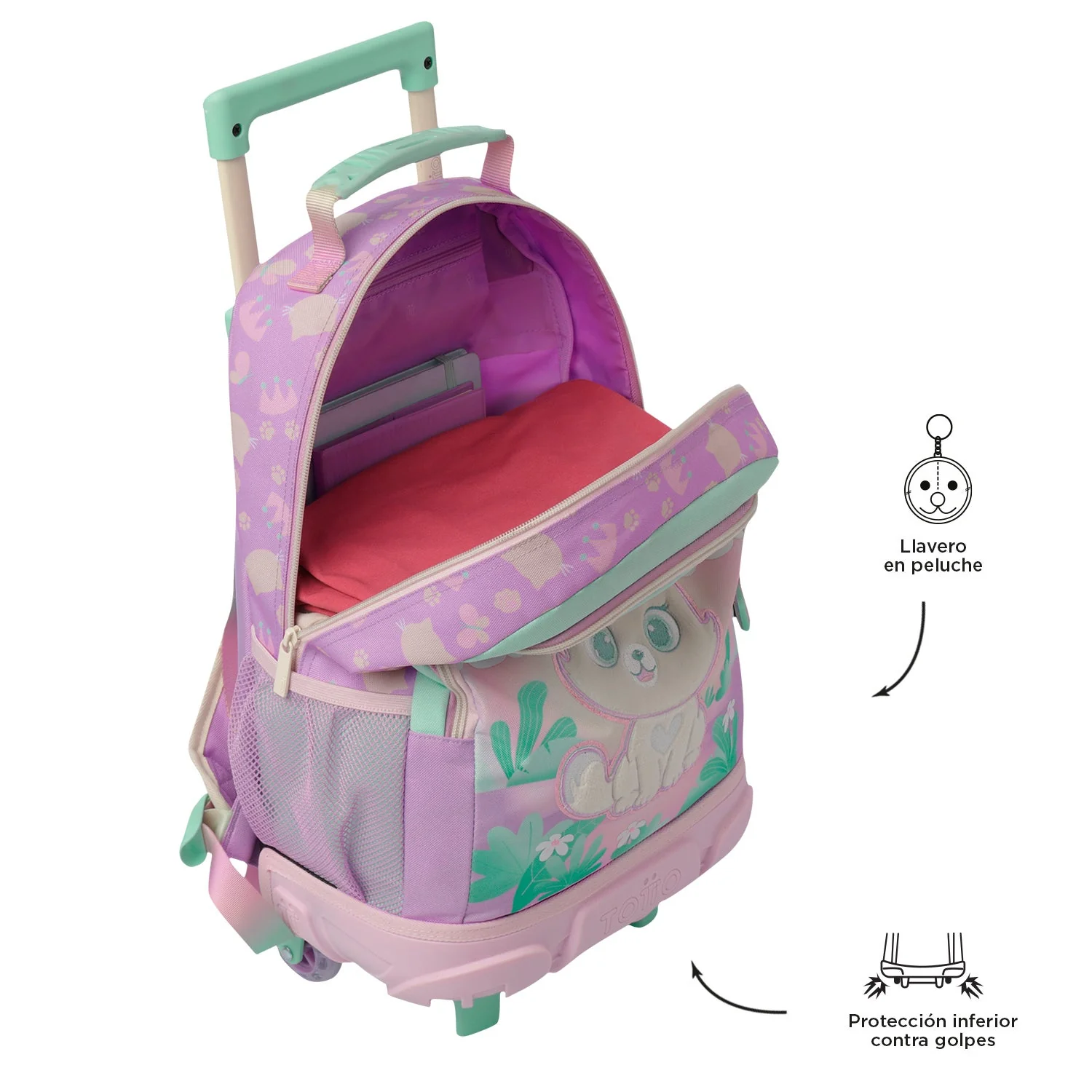 Mochila de ruedas Queen Cat - Image 10