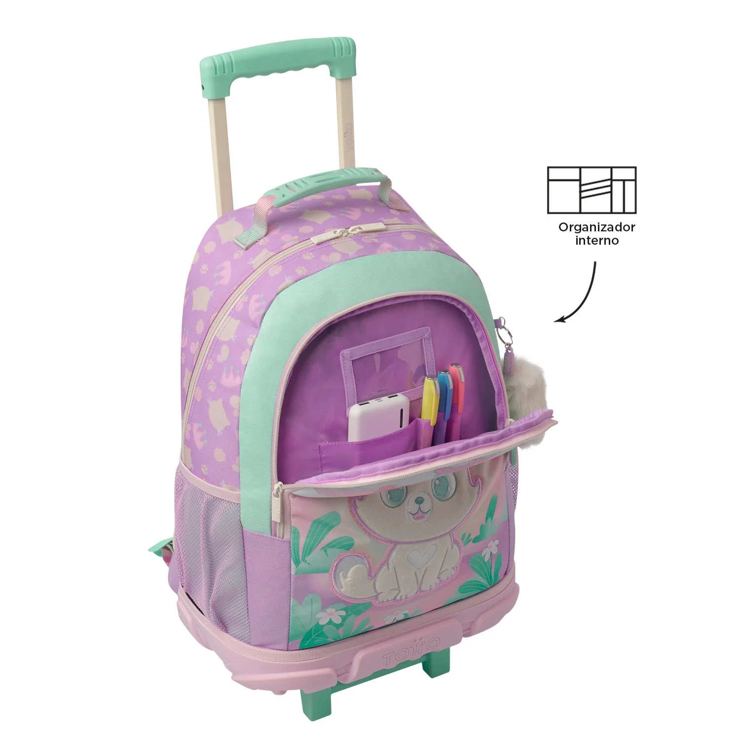 Mochila de ruedas Queen Cat - Image 11