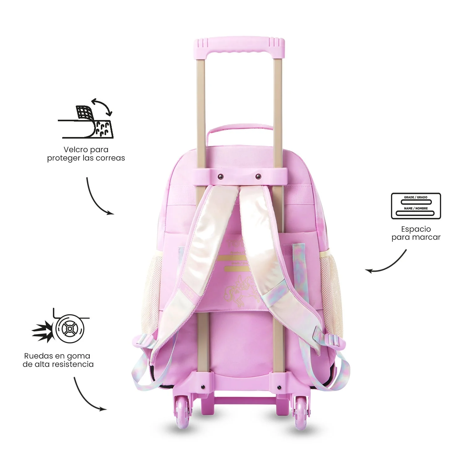 Mochila de ruedas Unicorn Kisses - Image 8