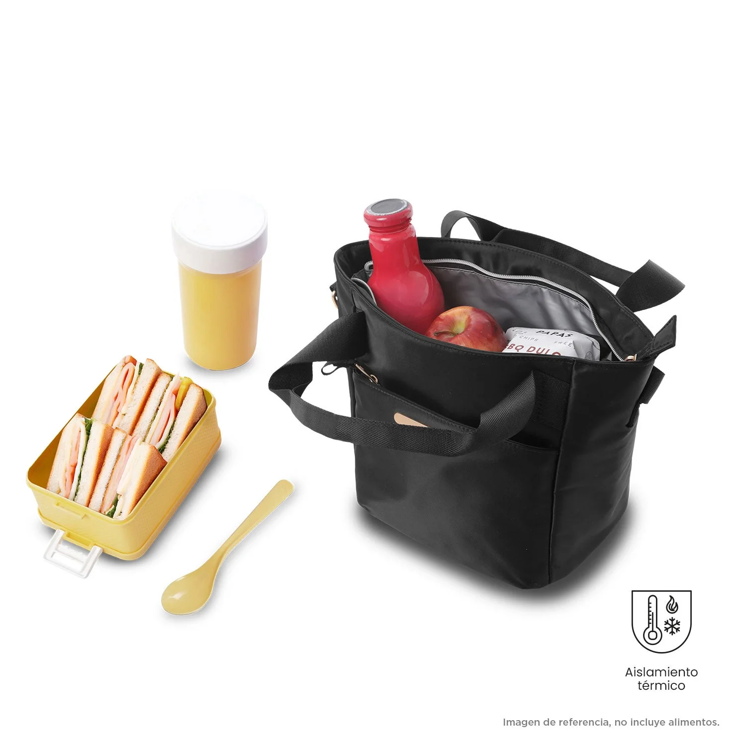 Pack Bel - Black (Mochila + Portameriedas + Botella) - Image 14