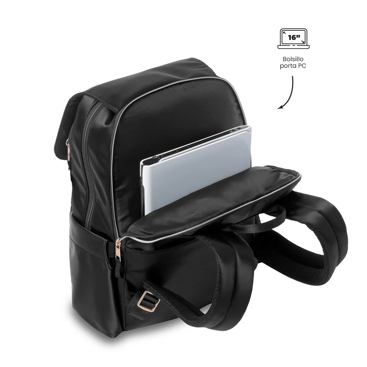 Pack Bel - Black (Mochila + Portameriedas + Botella) - Image 7