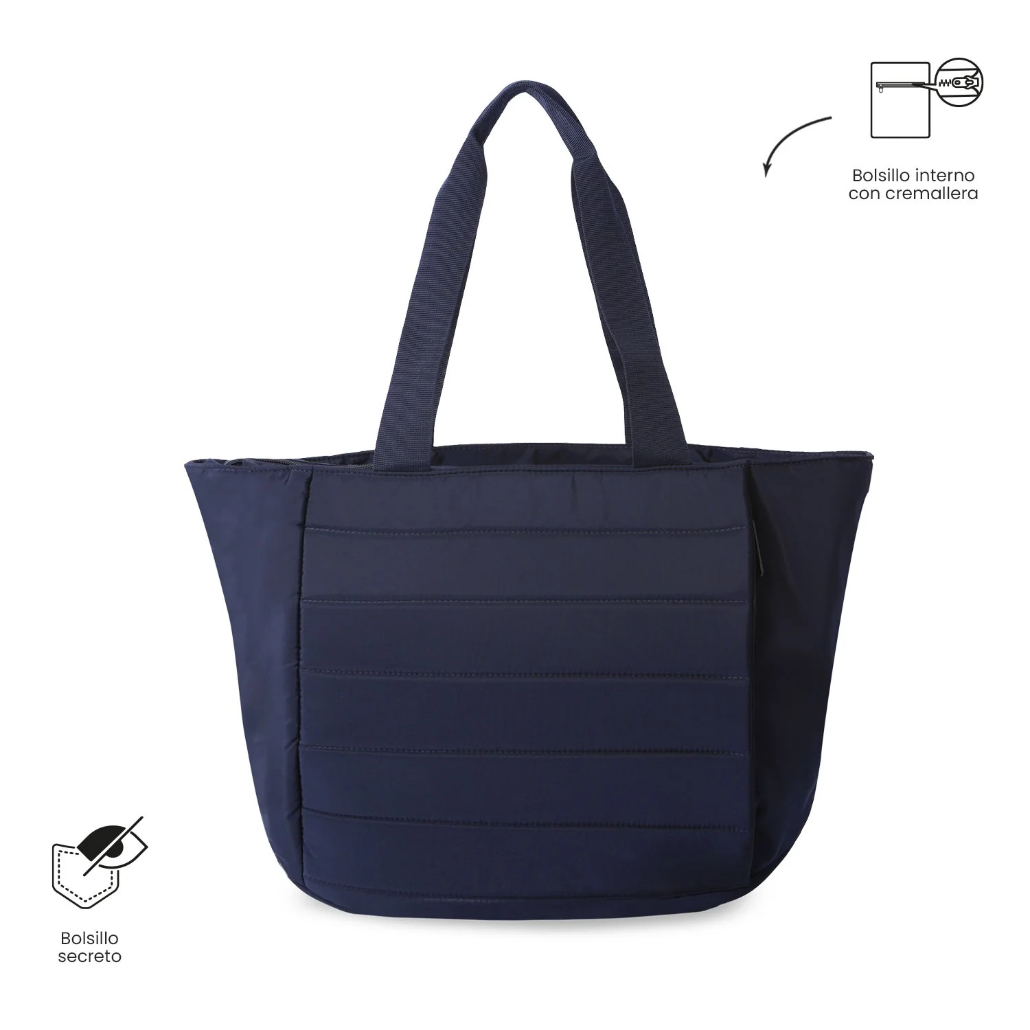 Pack Campus - Azul Acero (Bolso + Billetera) - Image 4