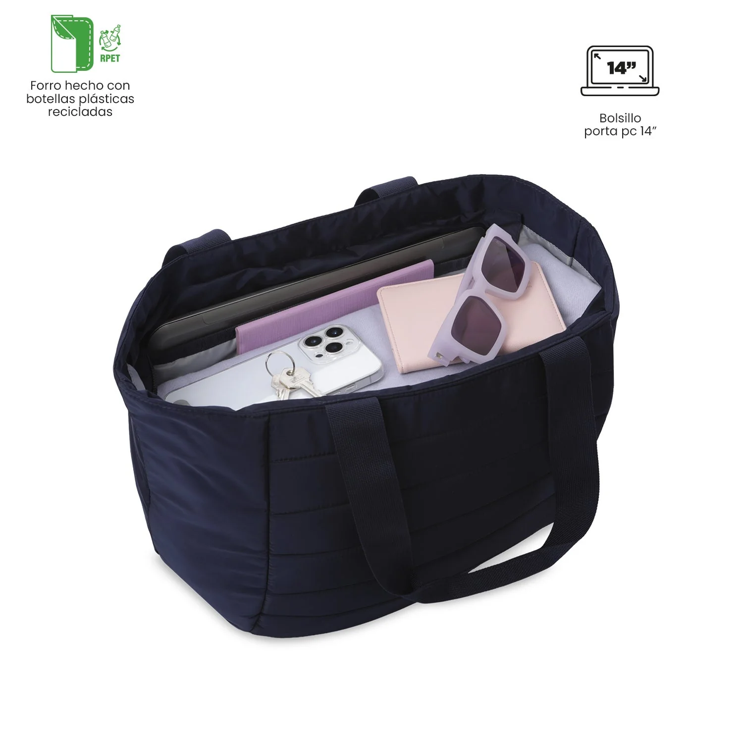 Pack Campus - Azul Acero (Bolso + Billetera) - Image 6