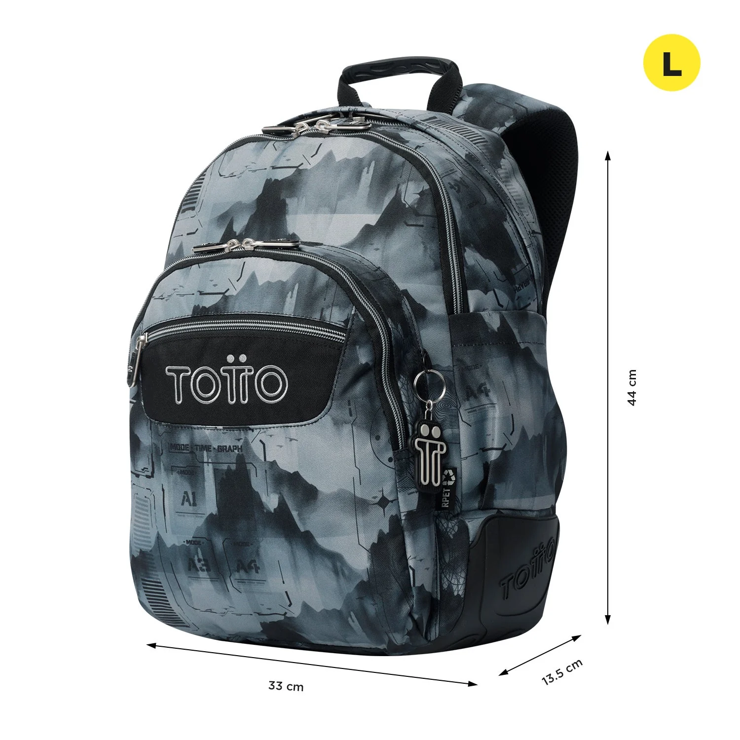 Pack escolar Digital Hill - Mochila + Estuche 3 compartimentos - Image 3