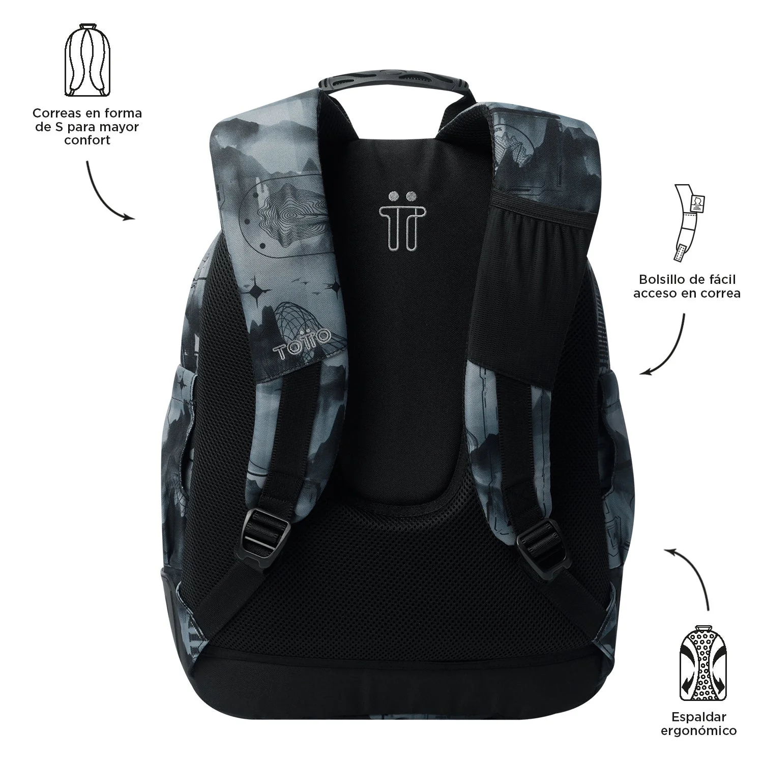 Pack escolar Digital Hill - Mochila + Estuche 3 compartimentos - Image 4