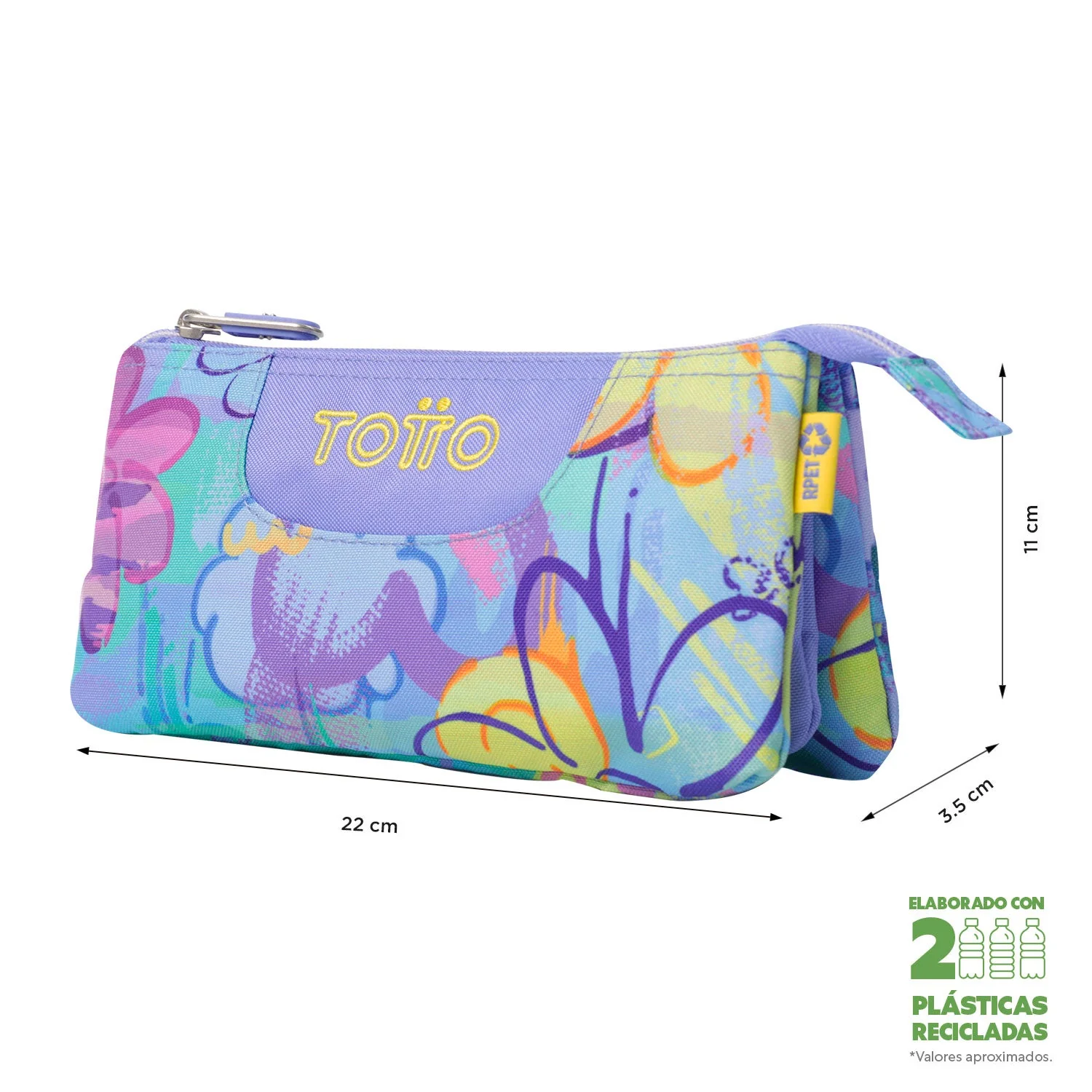Pack escolar Grafily - Mochila + Estuche 3 compartimentos - Image 7