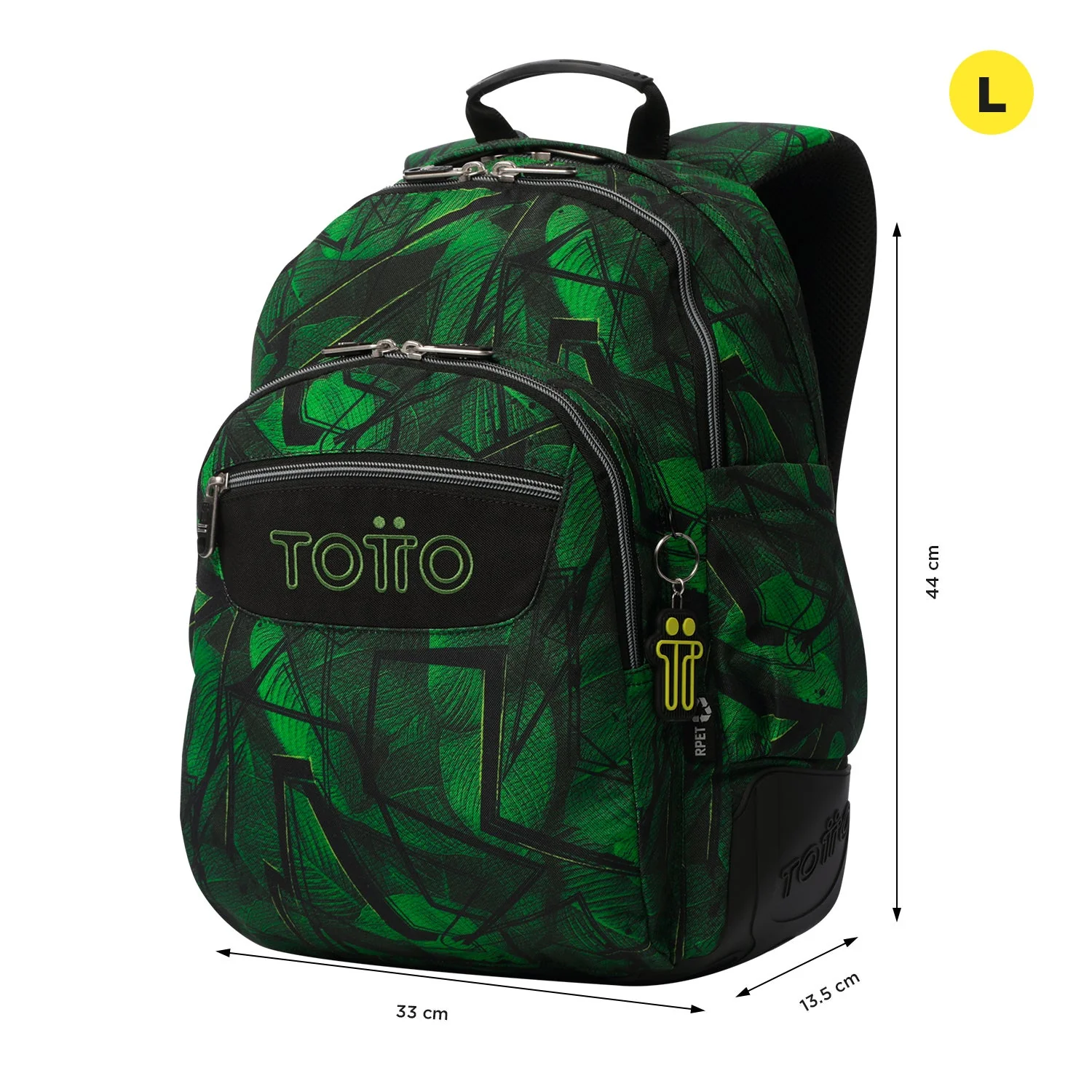 Pack escolar Jhony Jungle - Mochila + Estuche 3 compartimentos - Image 3
