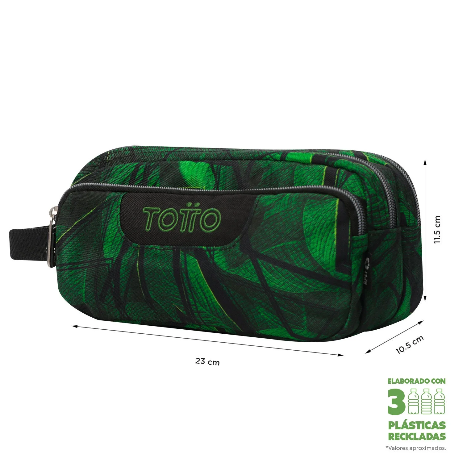 Pack escolar Jhony Jungle - Mochila con ruedas desmontable + Estuche 3 compartimentos - Image 11