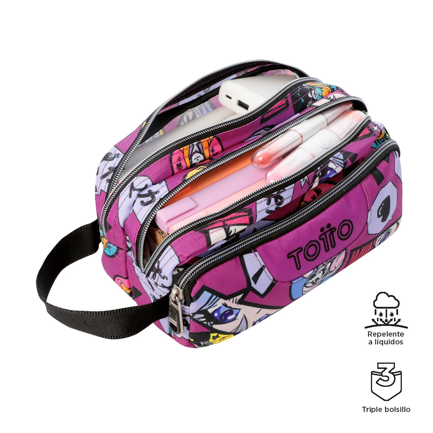 Pack escolar - Mochila con ruedas desmontable + Estuche 3 compartimentos - Image 7