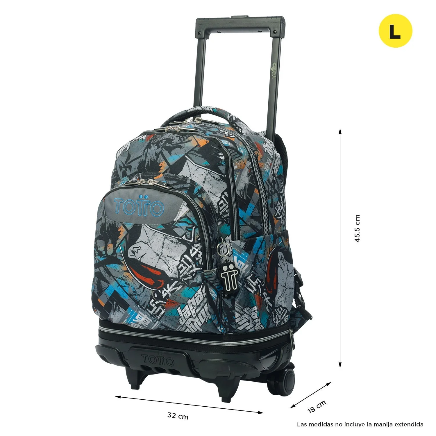 Pack escolar Okubo - Mochila con ruedas desmontable + Estuche 3 compartimentos - Image 7