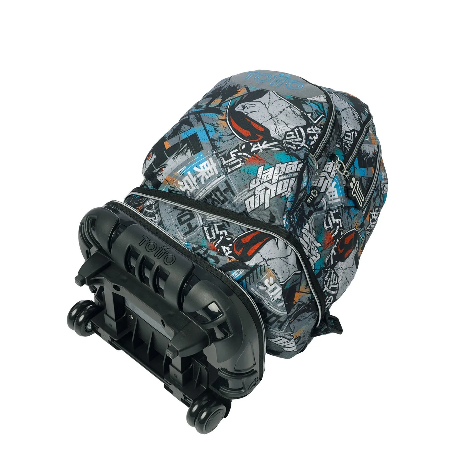 Pack escolar Okubo - Mochila con ruedas desmontable + Estuche 3 compartimentos - Image 9