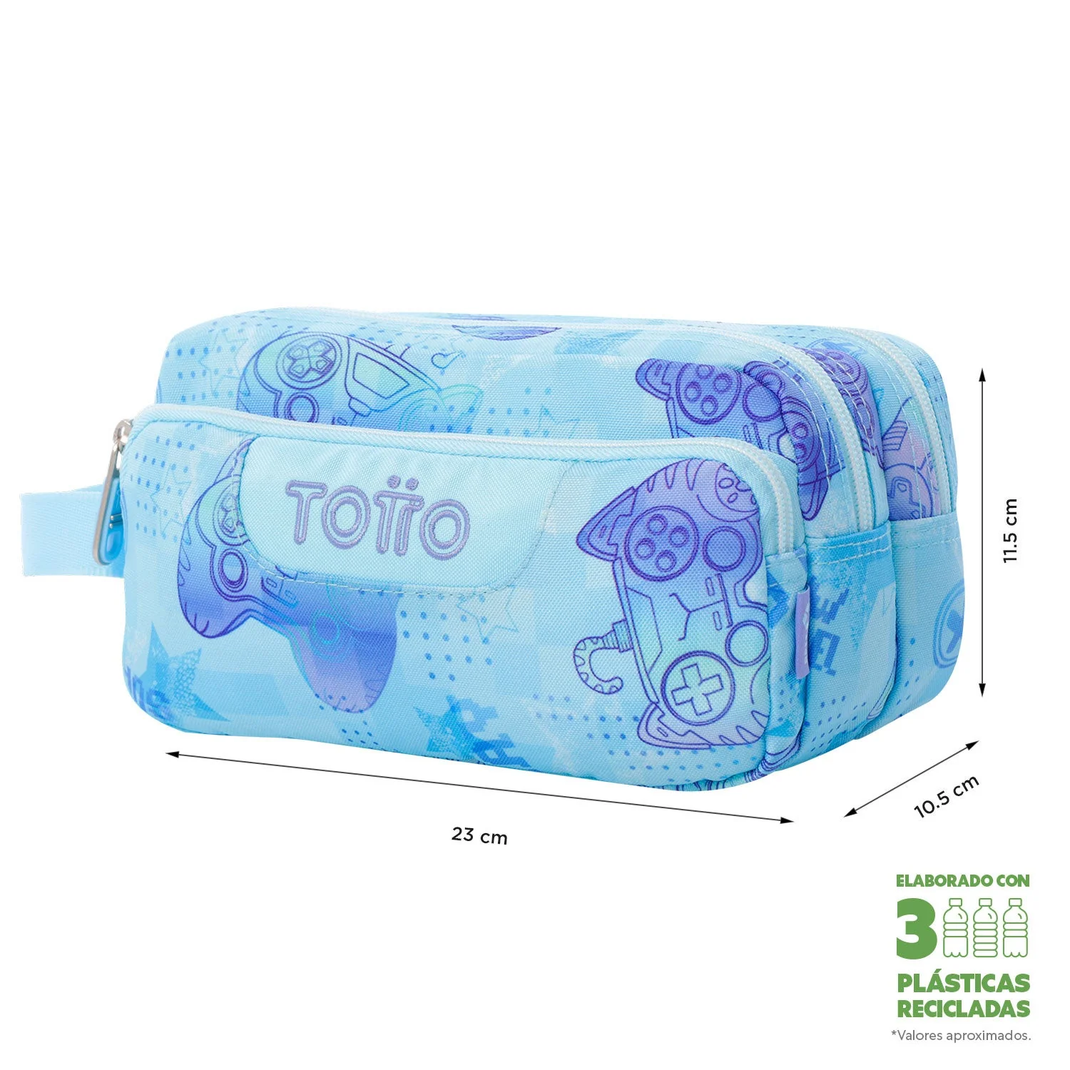 Pack escolar Polar - Mochila con ruedas desmontable + Estuche 3 compartimentos - Image 6