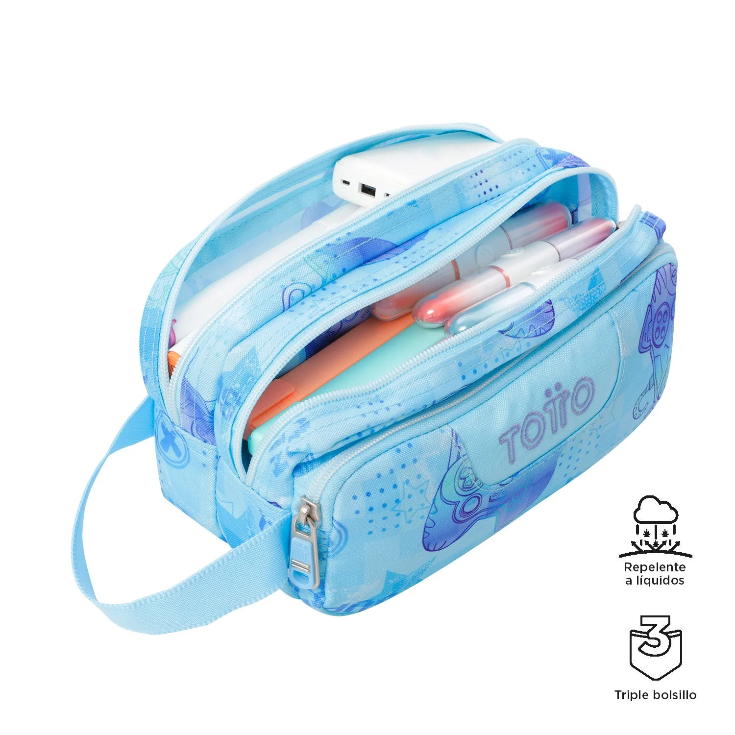 Pack escolar Polar - Mochila con ruedas desmontable + Estuche 3 compartimentos - Image 7