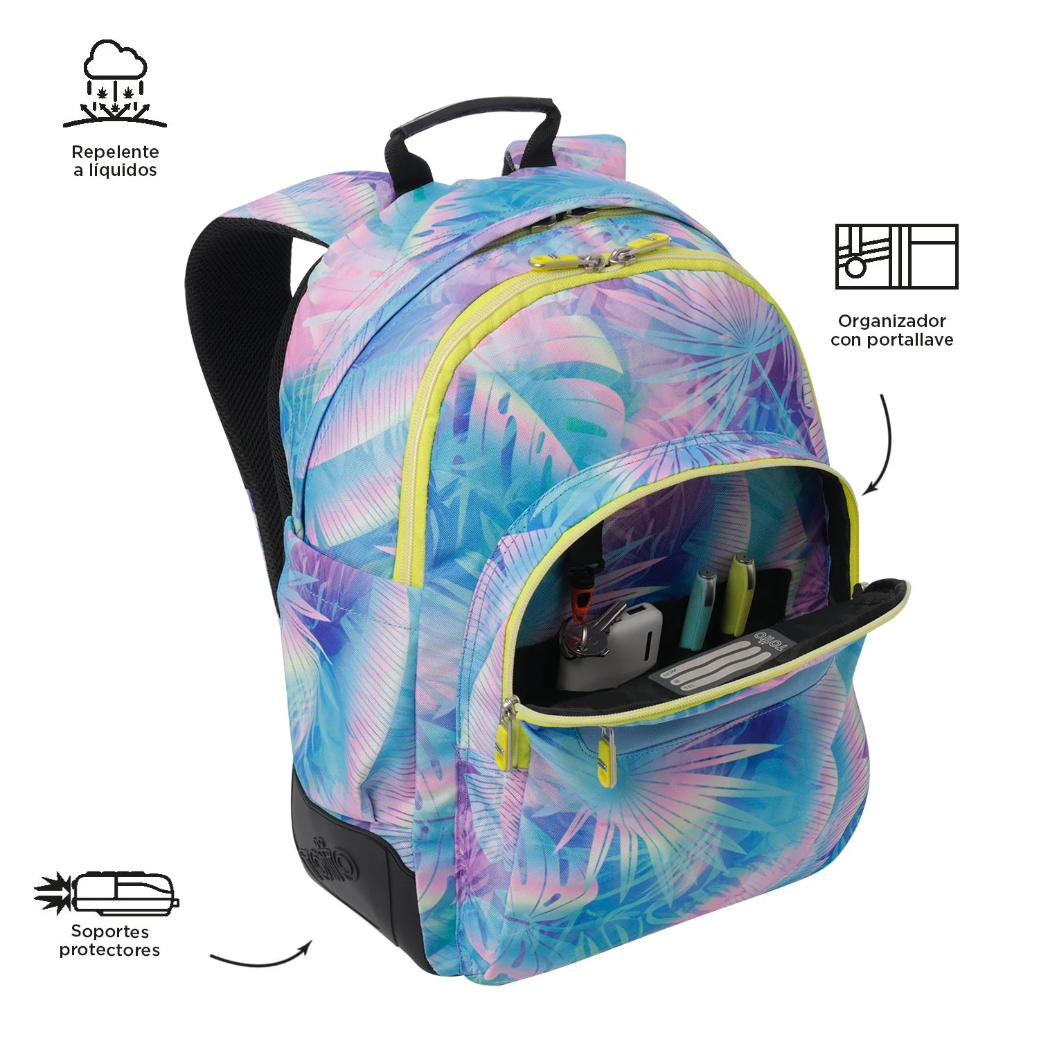 Pack escolar Prisma - Mochila + Estuche 3 compartimentos - Image 7