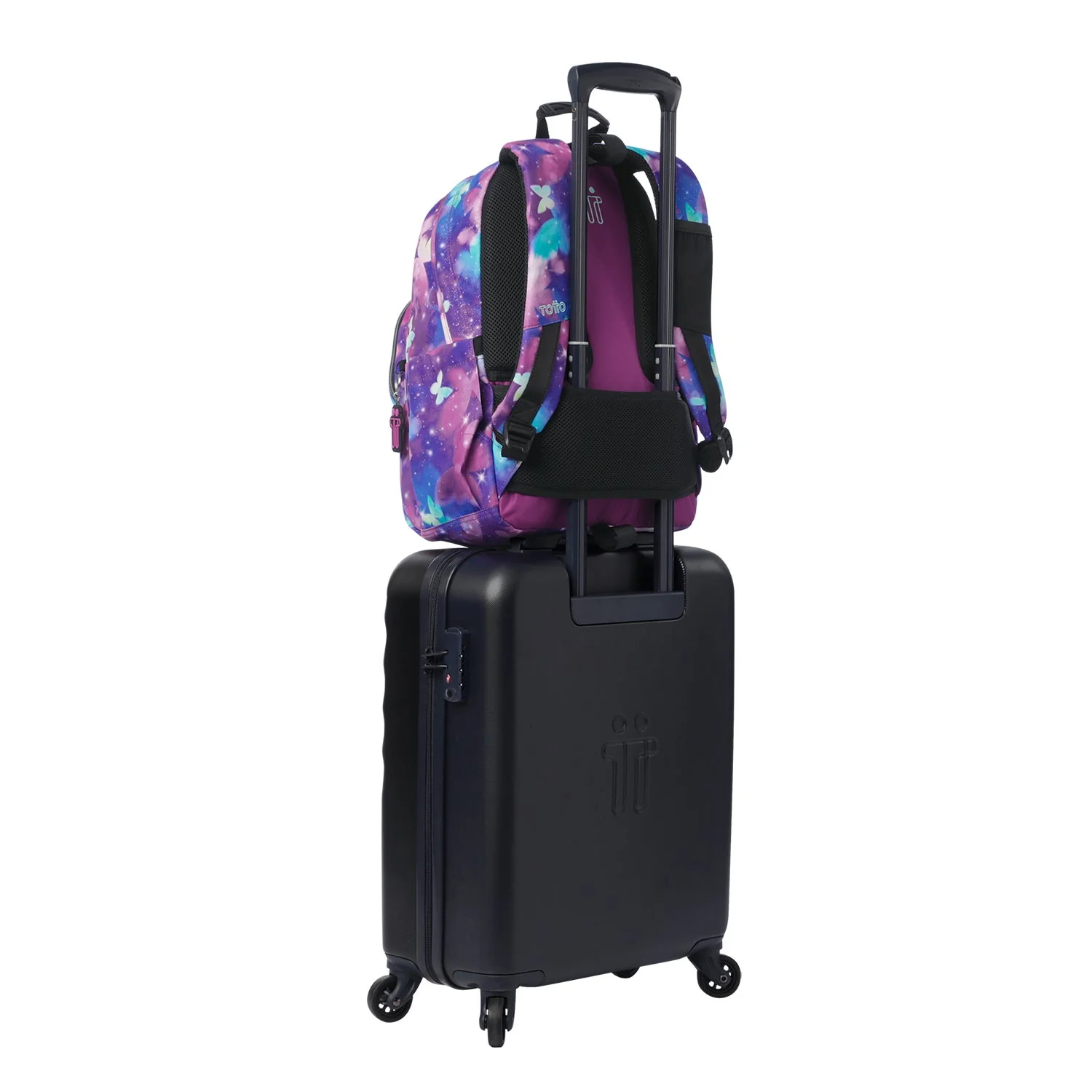 Pack escolar Star Butterfly - Mochila adaptable a carro + Estuche 3 compartimentos - Image 7
