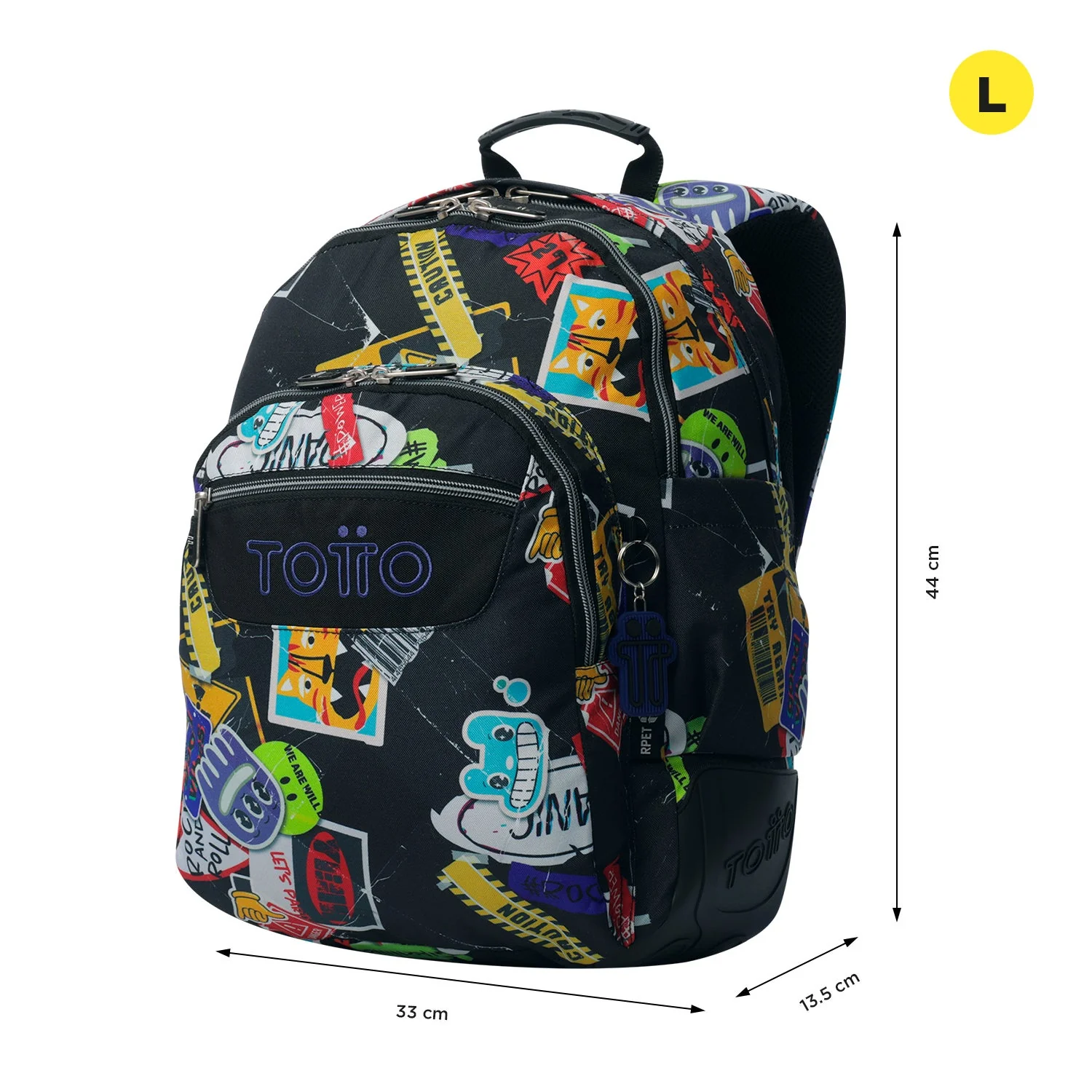 Pack escolar Sticky - Mochila + Estuche 3 compartimentos - Image 3