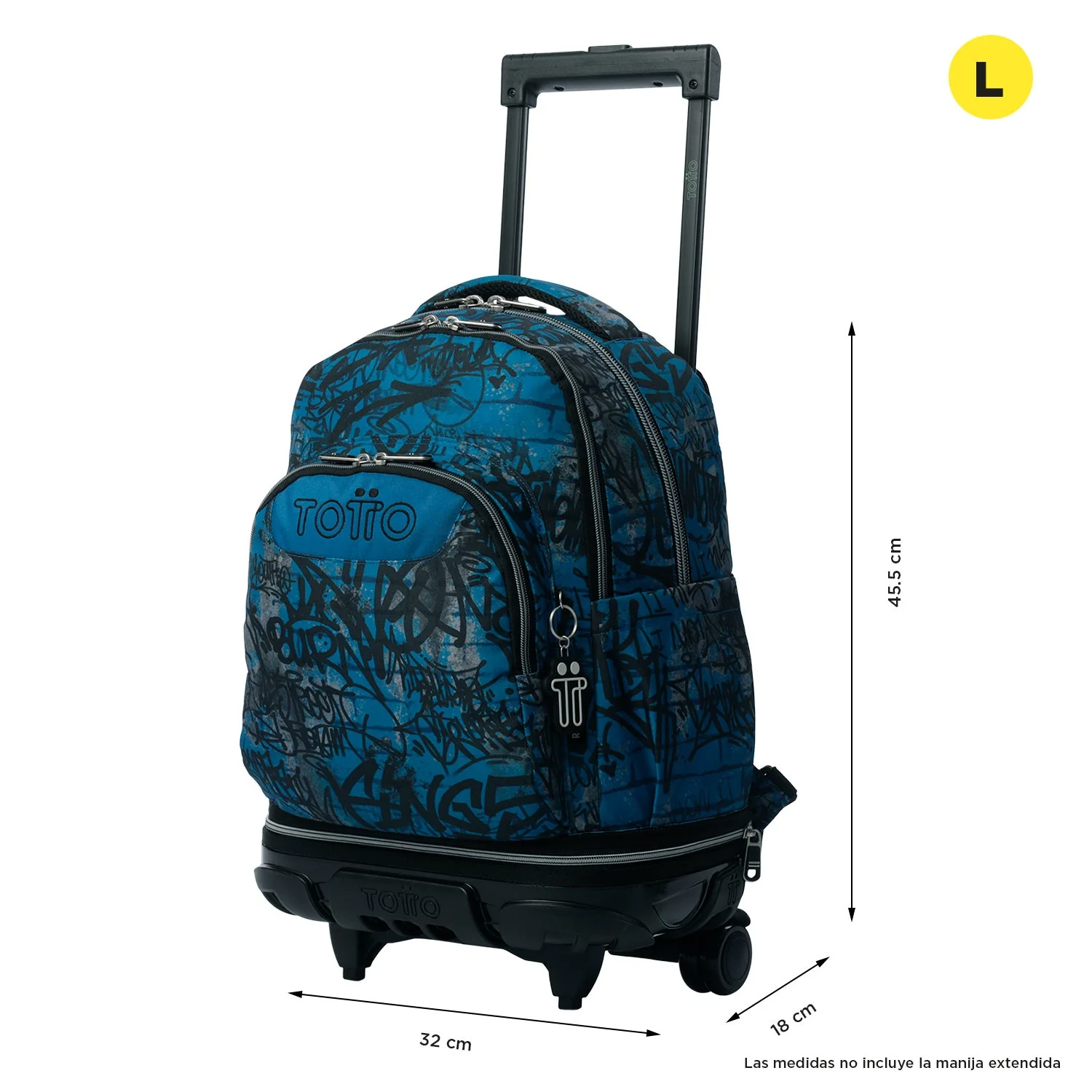 Pack escolar Urban Graph - Mochila con ruedas desmontable + Estuche 3 compartimentos - Image 3